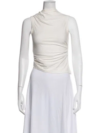 Pre-owned The Line By K Cowl Neck Sleeveless Top In Neutrals