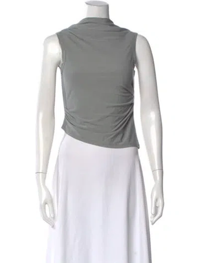 Pre-owned The Line By K Cowl Neck Sleeveless Top In White