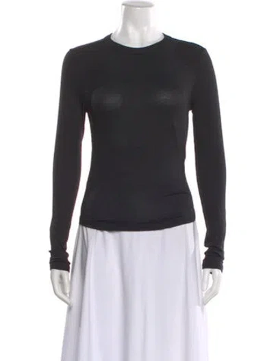 Pre-owned The Line By K Crew Neck Long Sleeve Top W/ Tags In Gray