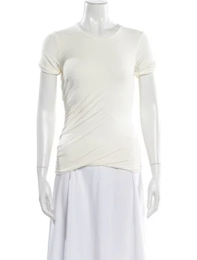 Pre-owned The Line By K Crew Neck Short Sleeve T-shirt In White