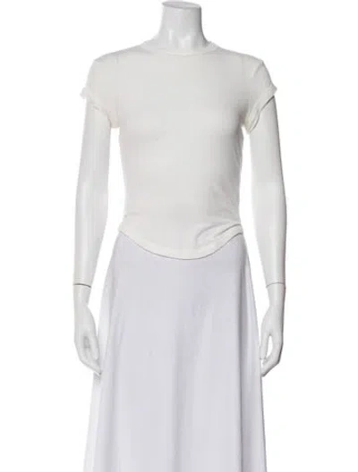 Pre-owned The Line By K Crew Neck Short Sleeve T-shirt In White