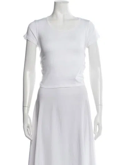 Pre-owned The Line By K Crew Neck Short Sleeve T-shirt In White