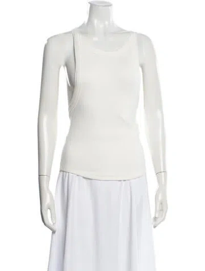 Pre-owned The Line By K Crew Neck Sleeveless Top In Neutral