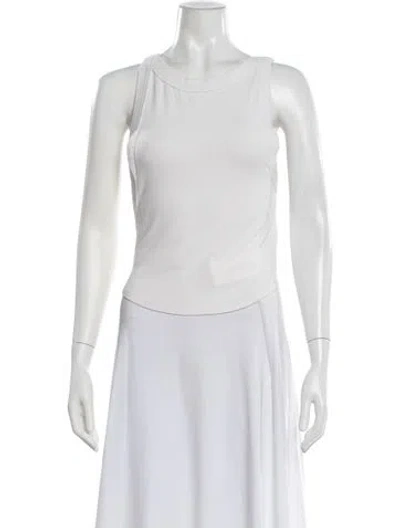 Pre-owned The Line By K Crew Neck Sleeveless Top In Neutrals