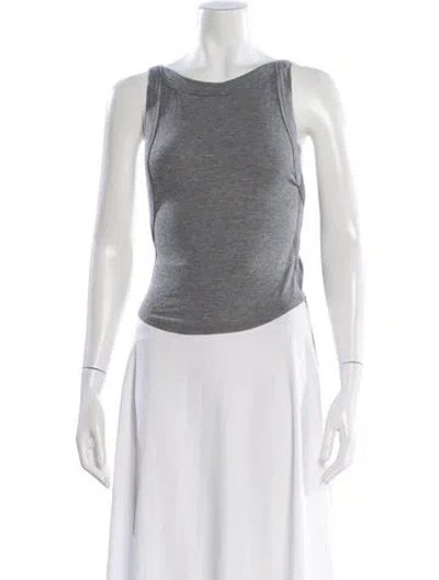 Pre-owned The Line By K Crew Neck Sleeveless Top In White