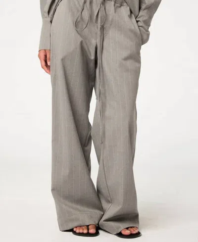 The Line By K Dovi Pant In Pinstripe In Multi