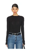 The Line By K Greta Bodysuit Black In Black