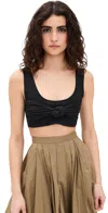 The Line By K Inessa Top Black In Black