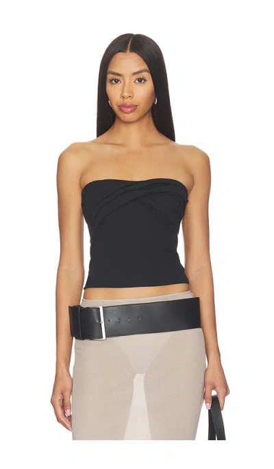 The Line By K Izzy Tube Top In Black