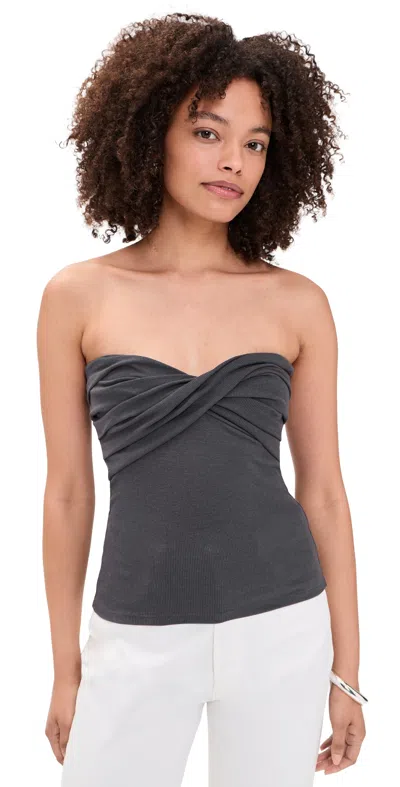 The Line By K Izzy Tube Top Deep Grey