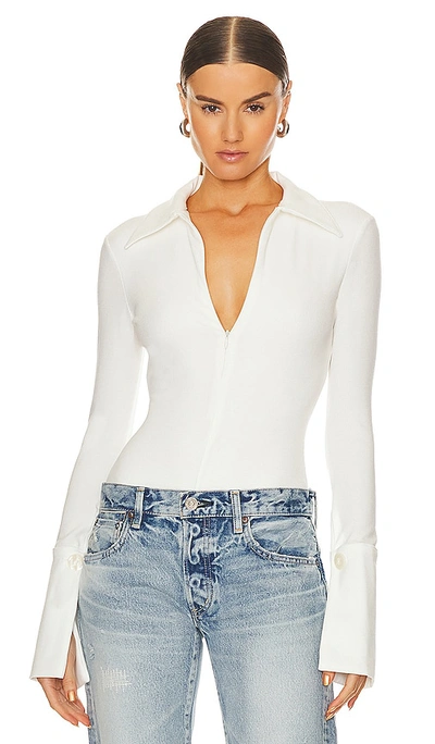 The Line By K Kili Bodysuit In White