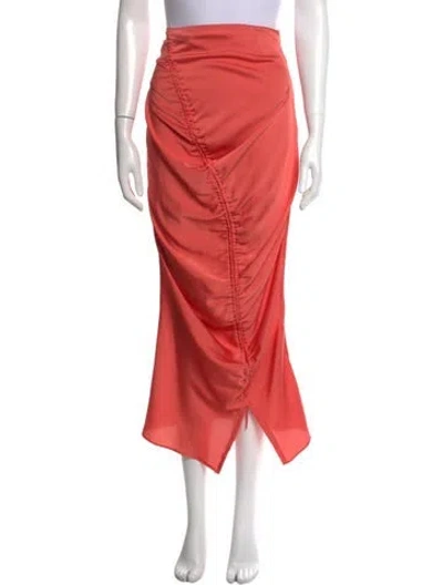 Pre-owned The Line By K Long Skirt In Orange