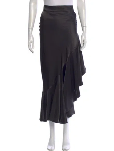 Pre-owned The Line By K Midi Length Skirt In Black