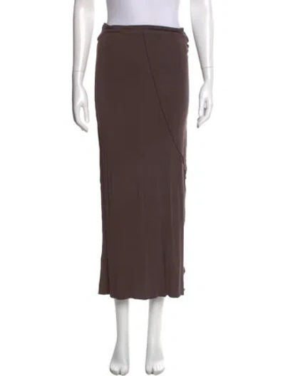 Pre-owned The Line By K Midi Length Skirt In Brown