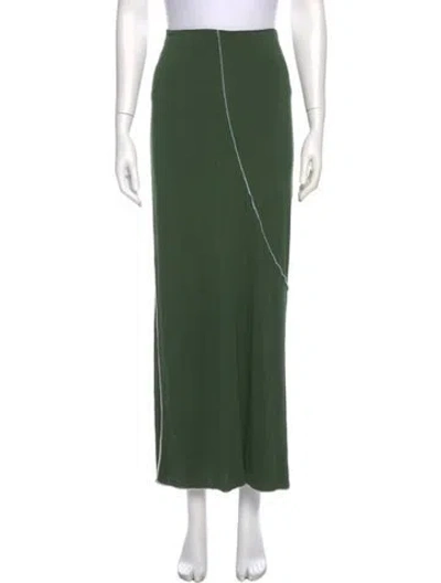Pre-owned The Line By K Midi Length Skirt In Green