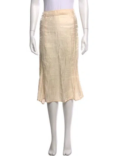 Pre-owned The Line By K Midi Length Skirt In Neutral
