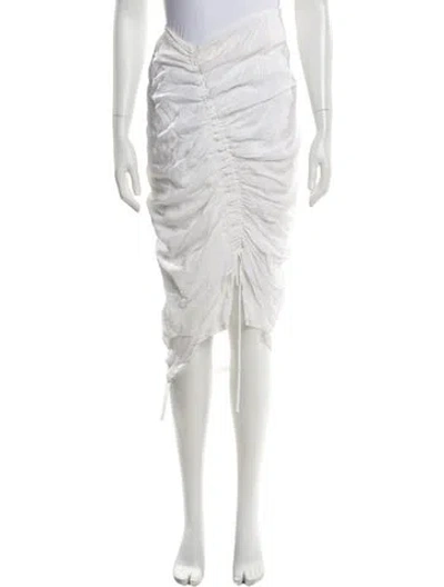Pre-owned The Line By K Midi Length Skirt In White