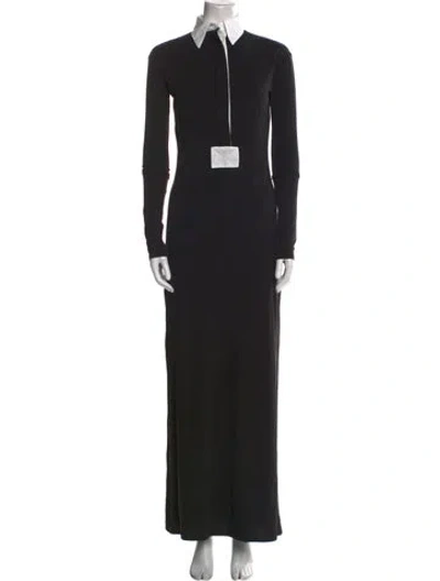 Pre-owned The Line By K Mock Neck Long Dress W/ Tags In Black