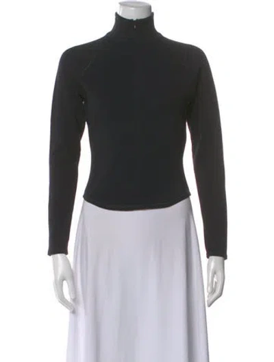 Pre-owned The Line By K Mock Neck Long Sleeve Top In Gray