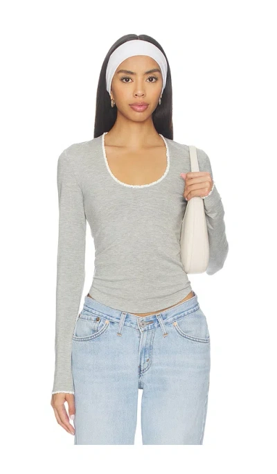 The Line By K Nero Top In Gray