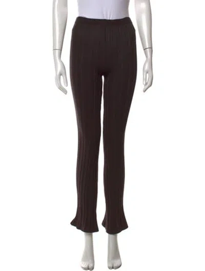 Pre-owned The Line By K Nylon Flared Pants In Brown