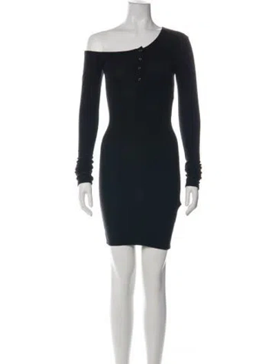 Pre-owned The Line By K Off-the-shoulder Mini Dress In Multi