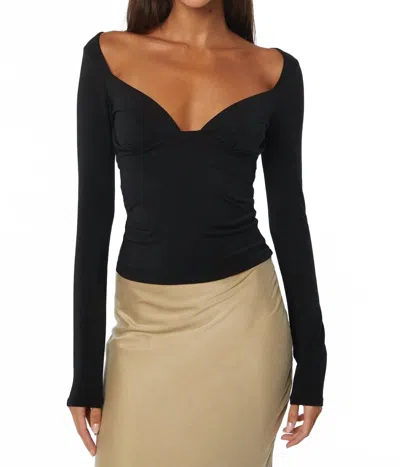 The Line By K Oisin Top In Black