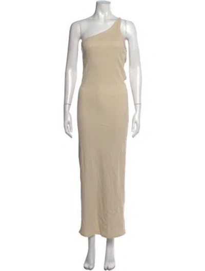 Pre-owned The Line By K One-shoulder Long Dress W/ Tags In Neutrals
