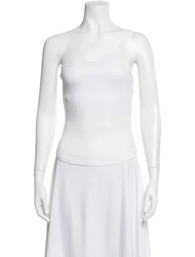 Pre-owned The Line By K One-shoulder Sleeveless Top In White