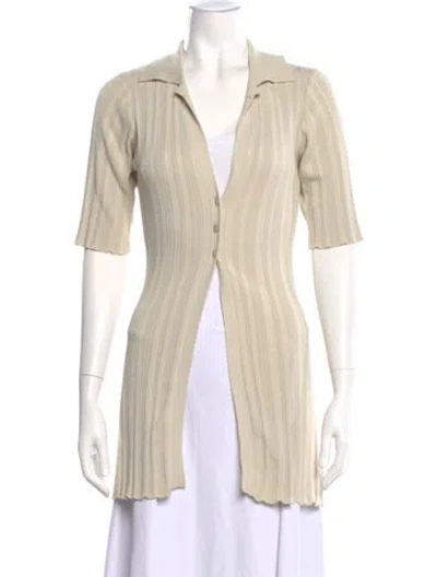 Pre-owned The Line By K Open Front Sweater In Neutral