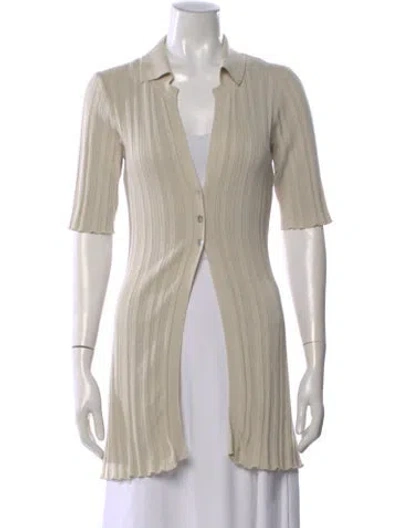 Pre-owned The Line By K Open Front Sweater In Neutral