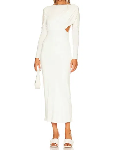 The Line By K Pascal Long Sleeve Maxi Dress In Vanilla In Multi