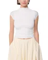The Line By K Reese Short Sleeved Top In White