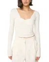 The Line By K Rian Slim Cropped Top In White