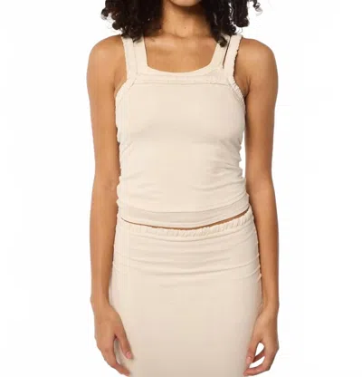 The Line By K Salome Tank In Vanilla In White