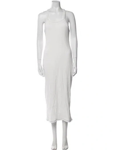 Pre-owned The Line By K Scoop Neck Long Dress W/ Tags In White