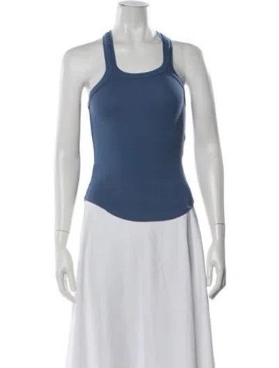 Pre-owned The Line By K Scoop Neck Sleeveless Top In Black