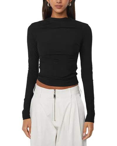 The Line By K Selma Long Sleeve Top In Black