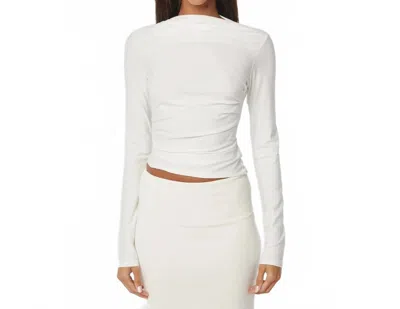 The Line By K Selma Long Sleeve Top In White