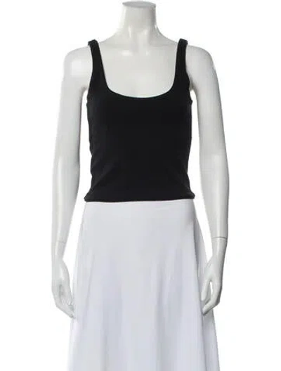 Pre-owned The Line By K Square Neckline Sleeveless Top In Black