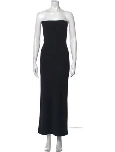Pre-owned The Line By K Strapless Long Dress In Black