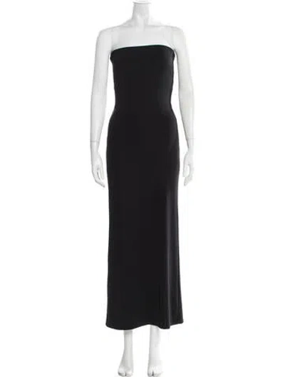 Pre-owned The Line By K Strapless Long Dress In Black