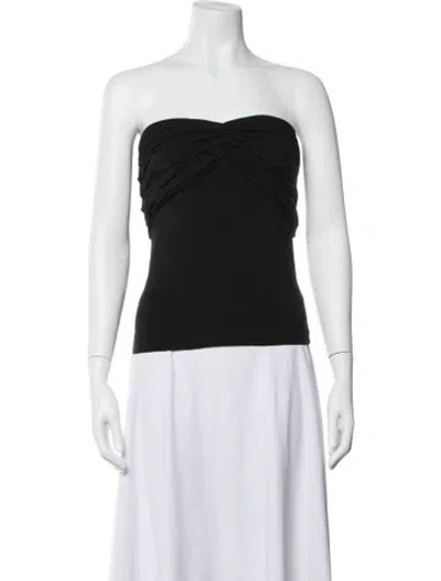 Pre-owned The Line By K Strapless Top In Black