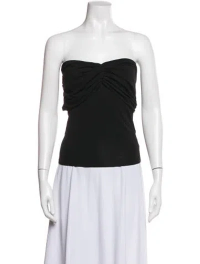 Pre-owned The Line By K Strapless Top In Black