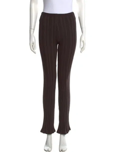 Pre-owned The Line By K Striped Straight Leg Pants In Multi