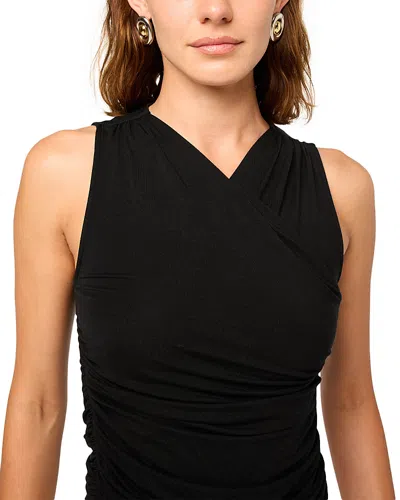 The Line By K Tavi Ruched Tank Top In Black