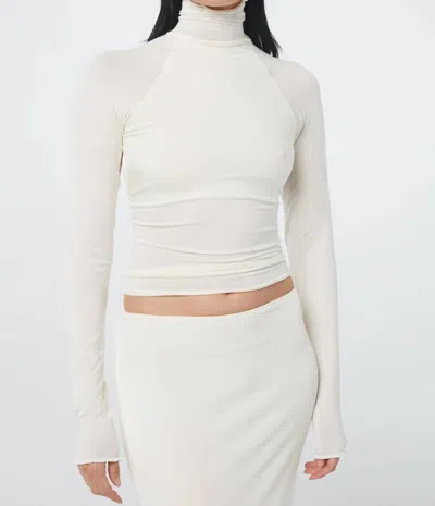The Line By K The Margaux Turtleneck In Vanilla In White