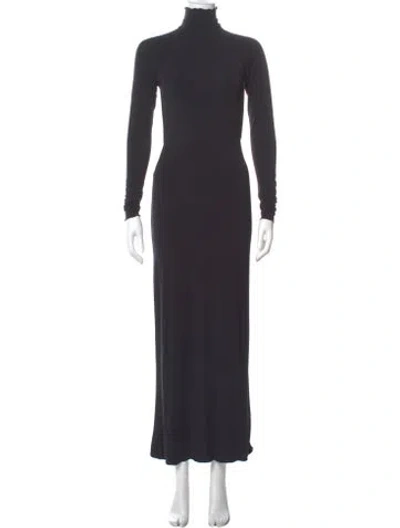 Pre-owned The Line By K Turtleneck Long Dress In Gray
