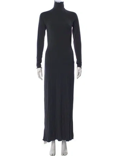 Pre-owned The Line By K Turtleneck Long Dress In Grey