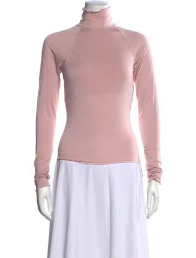 Pre-owned The Line By K Turtleneck Long Sleeve Top In Pink